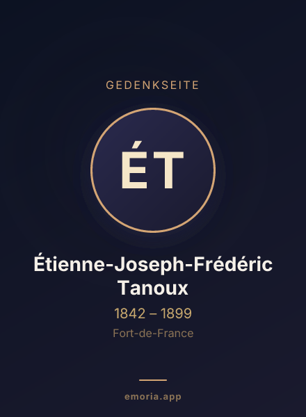 Gedenkportrait von Étienne-Joseph-Frédéric Tanoux