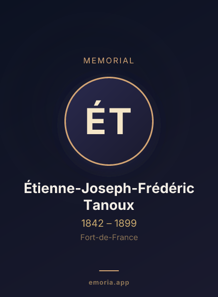 Memorial portrait of Étienne-Joseph-Frédéric Tanoux