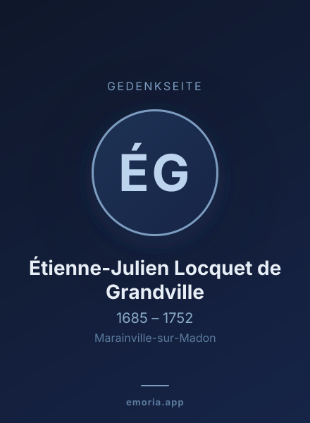 Gedenkportrait von Étienne-Julien Locquet de Grandville