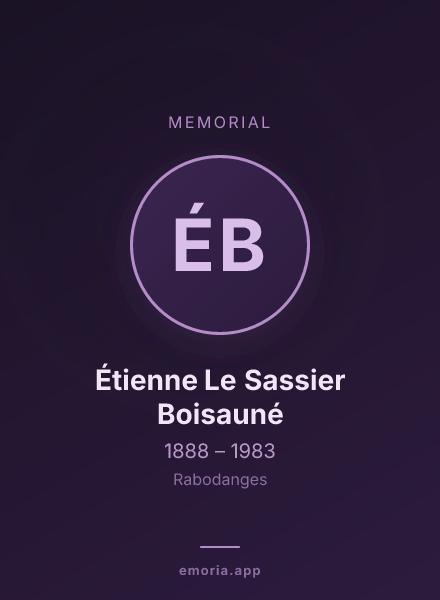 Memorial portrait of Étienne Le Sassier Boisauné