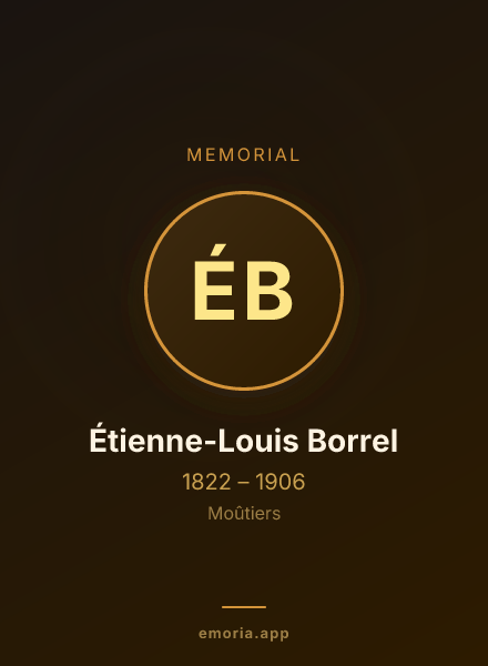 Memorial portrait of Étienne-Louis Borrel