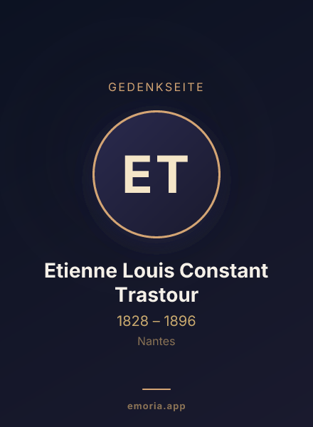 Gedenkportrait von Etienne Louis Constant Trastour