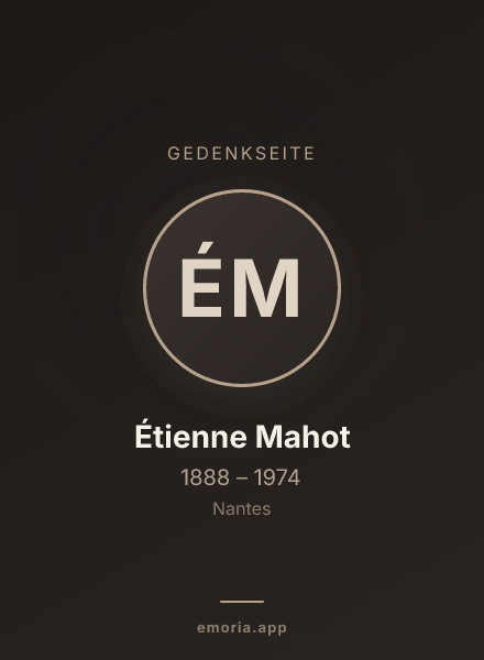 Gedenkportrait von Étienne Mahot