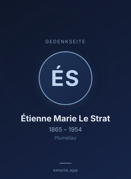 Gedenkportrait von Étienne Marie Le Strat