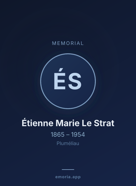 Memorial portrait of Étienne Marie Le Strat