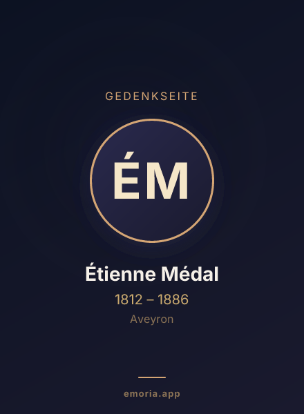 Gedenkportrait von Étienne Médal