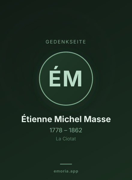 Gedenkportrait von Étienne Michel Masse