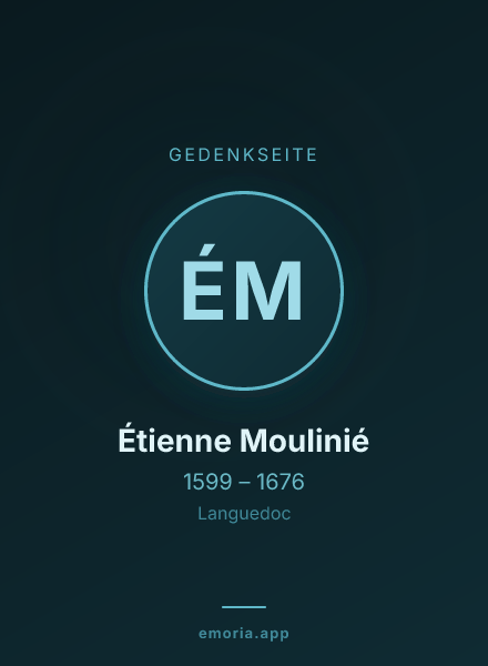Gedenkportrait von Étienne Moulinié