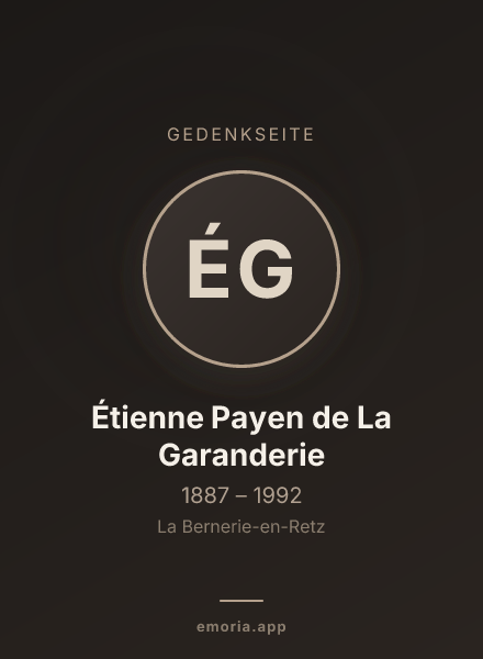 Gedenkportrait von Étienne Payen de La Garanderie