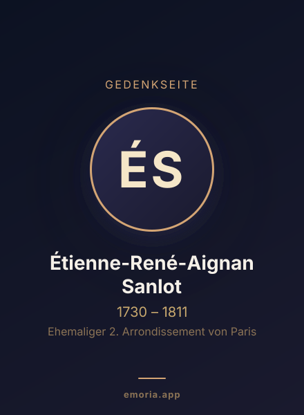 Gedenkportrait von Étienne-René-Aignan Sanlot