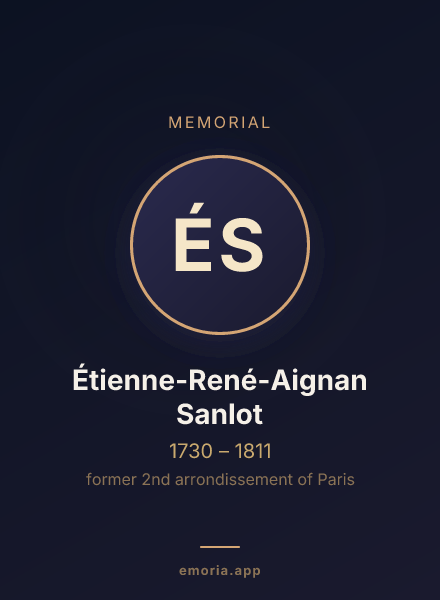 Memorial portrait of Étienne-René-Aignan Sanlot