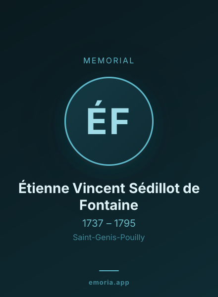 Memorial portrait of Étienne Vincent Sédillot de Fontaine