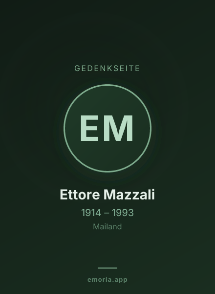 Gedenkportrait von Ettore Mazzali