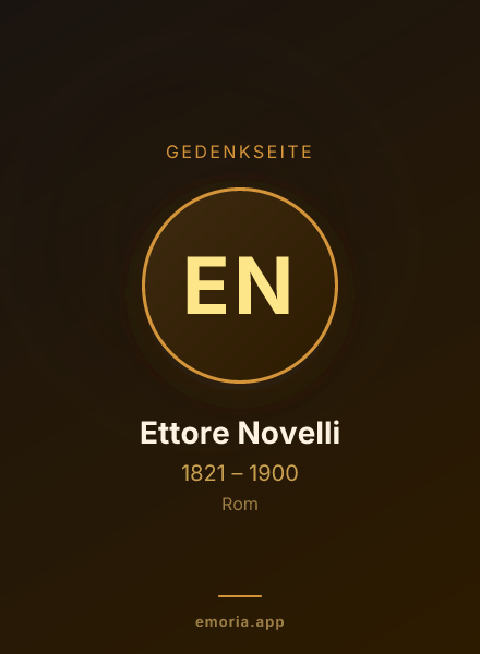 Gedenkportrait von Ettore Novelli