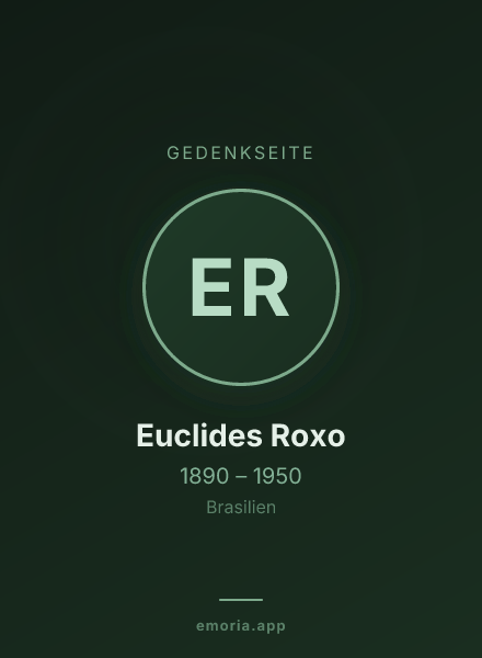 Gedenkportrait von Euclides Roxo