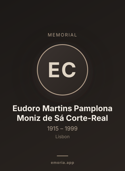 Memorial portrait of Eudoro Martins Pamplona Moniz de Sá Corte-Real