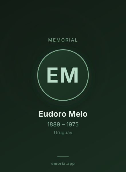 Memorial portrait of Eudoro Melo
