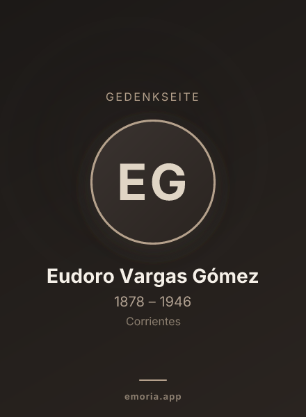 Gedenkportrait von Eudoro Vargas Gómez