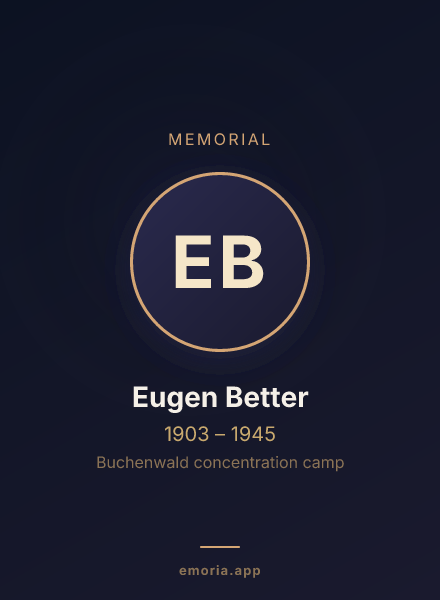 Memorial portrait of Eugen Better