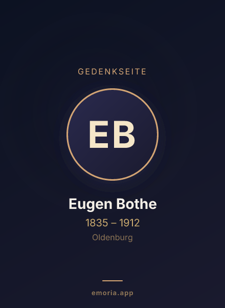 Gedenkportrait von Eugen Bothe