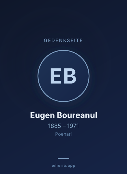 Gedenkportrait von Eugen Boureanul