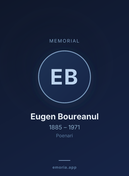 Memorial portrait of Eugen Boureanul