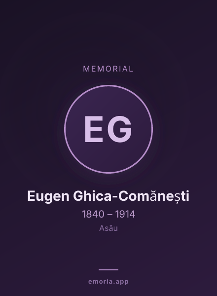 Memorial portrait of Eugen Ghica-Comănești