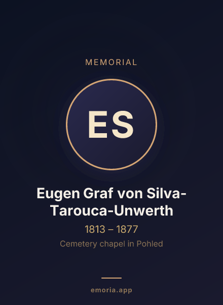 Memorial portrait of Eugen Graf von Silva-Tarouca-Unwerth