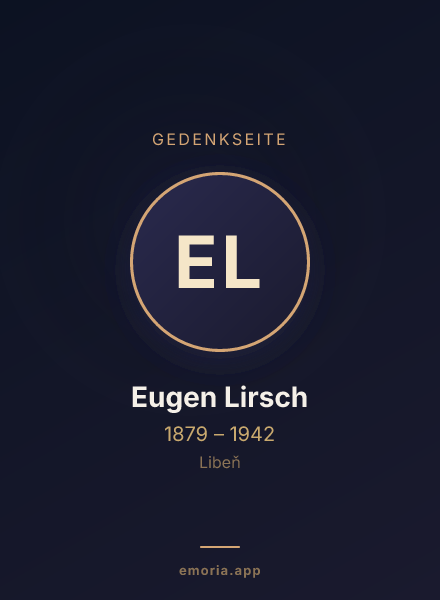 Gedenkportrait von Eugen Lirsch