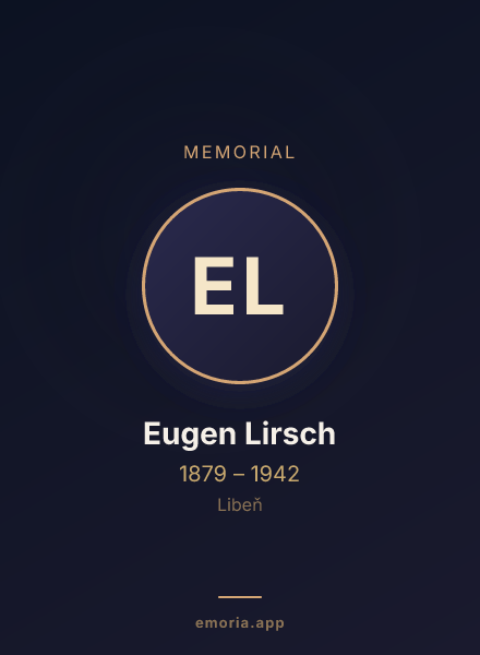 Memorial portrait of Eugen Lirsch