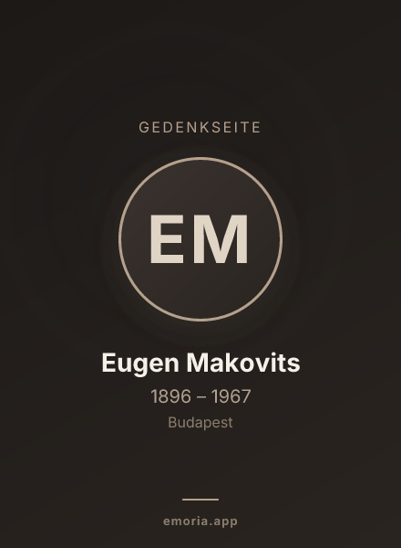 Gedenkportrait von Eugen Makovits