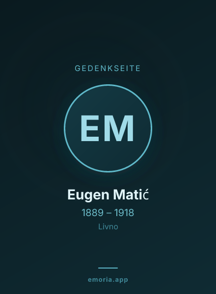 Gedenkportrait von Eugen Matić