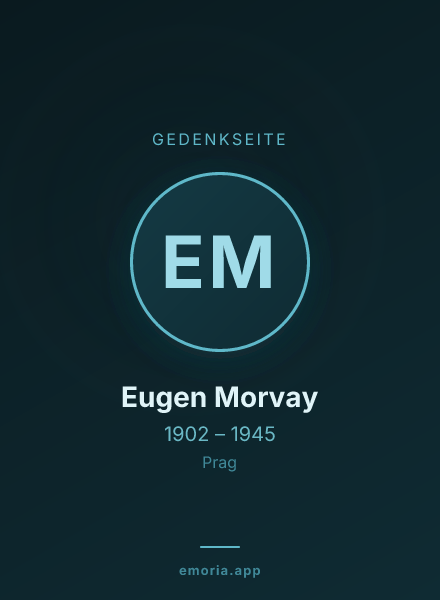 Gedenkportrait von Eugen Morvay
