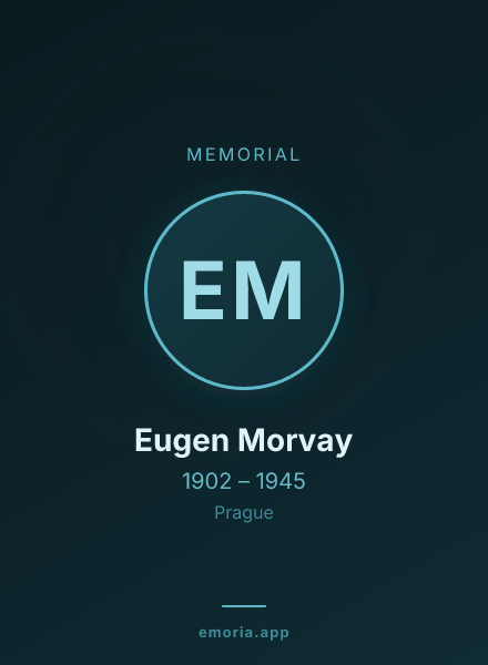 Memorial portrait of Eugen Morvay