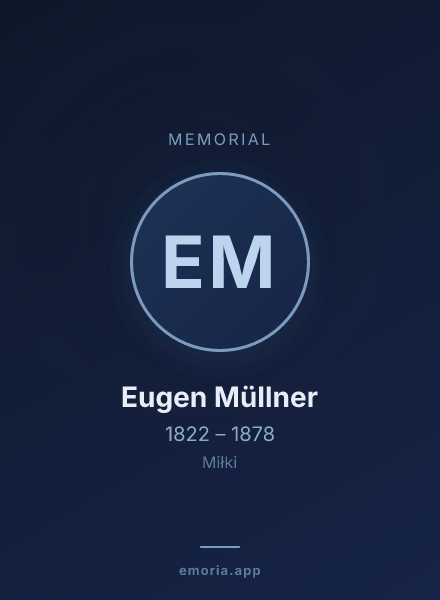 Memorial portrait of Eugen Müllner