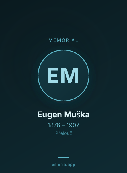 Memorial portrait of Eugen Muška