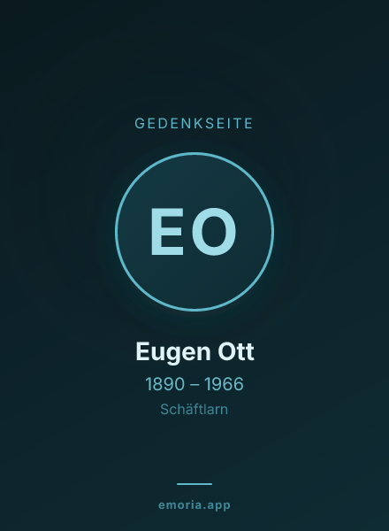 Gedenkportrait von Eugen Ott