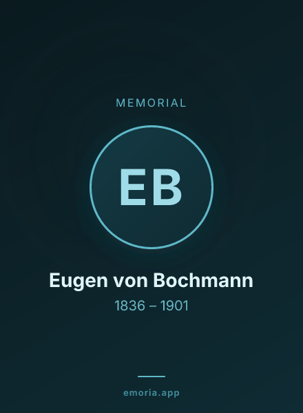 Memorial portrait of Eugen von Bochmann