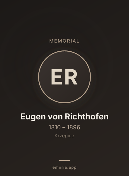 Memorial portrait of Eugen von Richthofen