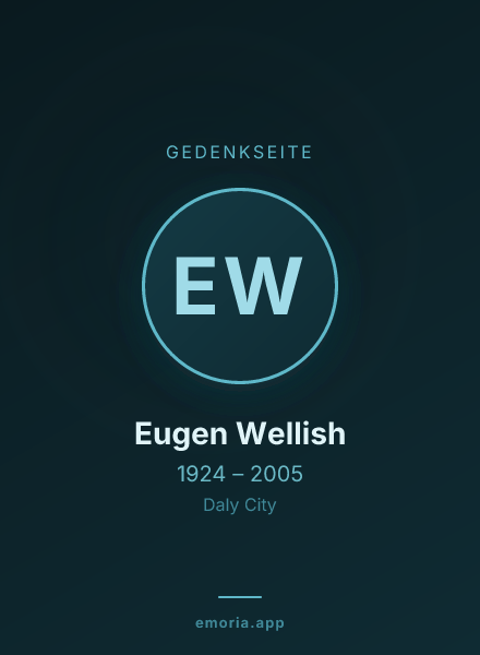 Gedenkportrait von Eugen Wellish
