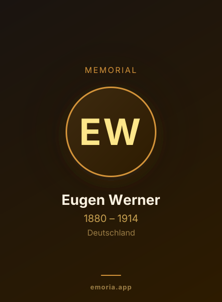 Memorial portrait of Eugen Werner
