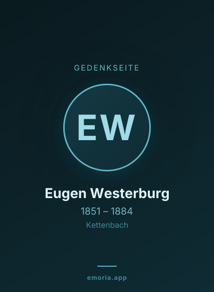 Gedenkportrait von Eugen Westerburg