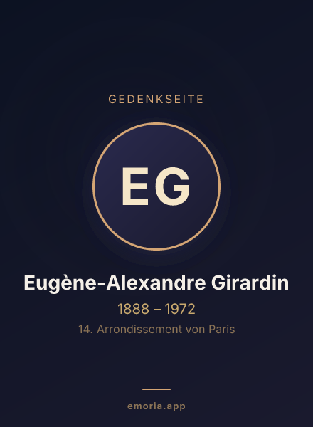 Gedenkportrait von Eugène-Alexandre Girardin