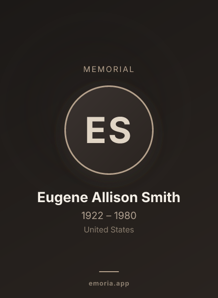 Memorial portrait of Eugene Allison Smith