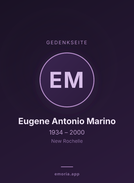 Gedenkportrait von Eugene Antonio Marino