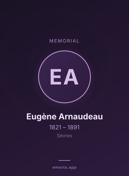Memorial portrait of Eugène Arnaudeau