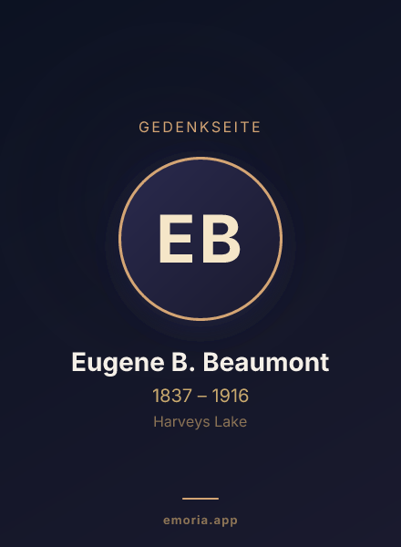Gedenkportrait von Eugene B. Beaumont