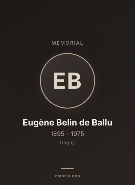 Memorial portrait of Eugène Belin de Ballu