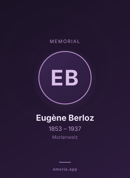 Memorial portrait of Eugène Berloz