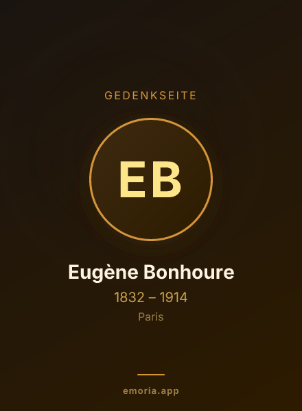 Gedenkportrait von Eugène Bonhoure